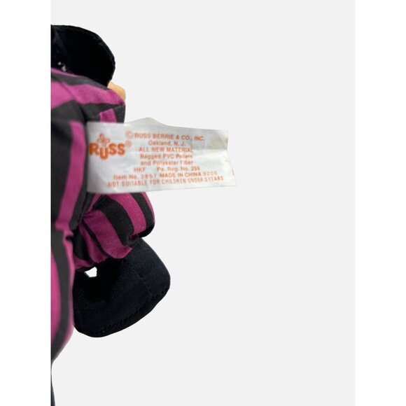 Russ Troll Witch Softie 7" Doll #3857 Orange Hair Halloween Original Tag - Picture 6 of 7